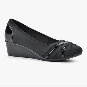 Cliffs by White Mountain Bowie Cushioned Ballet Wedge Heel #1249